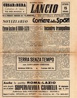 Programmino distribuito fuori dello stadio dalla fine degli anni '40 sino a buona parte degli anni '50. Questo è di Roma/Lazio 1950/51